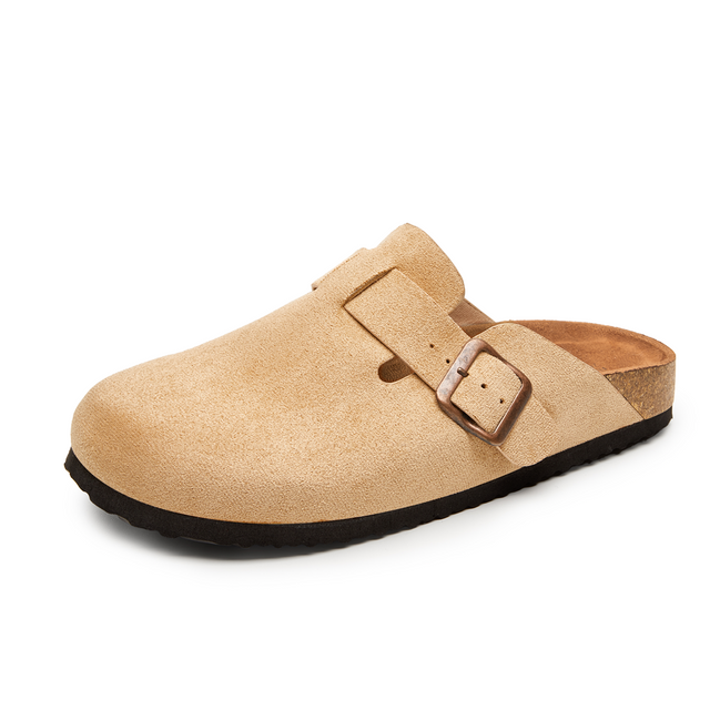 Trary Potato Clogs - Premium Vegan Suede Comfort Clogs with Cork Footbed | Unisex