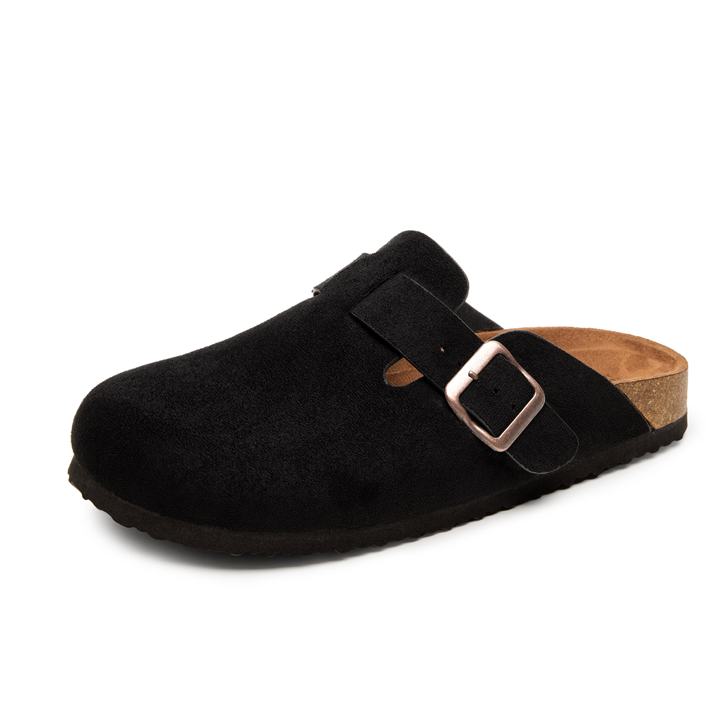 Trary Potato Clogs - Premium Vegan Suede Comfort Clogs with Cork Footbed | Unisex